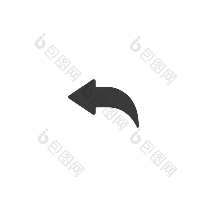 撤销图标回来返回插图的向量标志的png下载-包图网