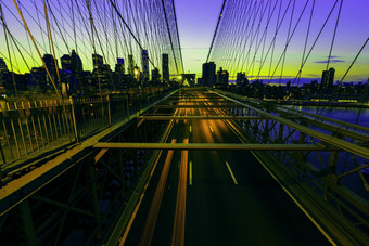 新纽约城市usa-july视图布鲁克林桥一个的最古老的桥梁的曼联州开始和完成年晚些时候