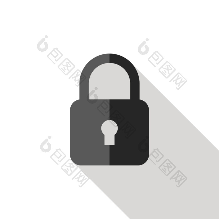 锁向量图标平图标锁png下载-包图网