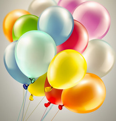 光节日背景与明亮的色彩斑斓的气球节日背景与气球