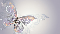 美丽的五彩缤纷的蝴蝶与有图案的翅膀