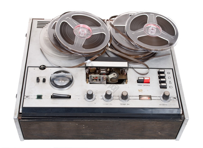 复古的音频磁带录音机图片