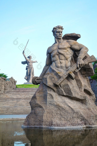 伏尔加格勒俄罗斯7月rsquo的<strong>祖国</strong>电话!rsquo纪念碑7月伏尔加格勒俄罗斯的不朽的纪念是构造之间的而且而且加冕巨大的寓言雕像的<strong>祖国</strong>的前的山