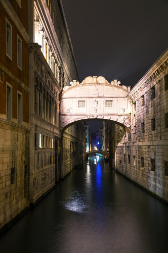 桥叹了<strong>口气</strong>威尼斯意大利的晚上时间
