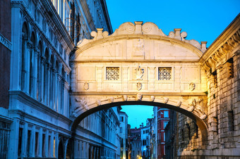 桥叹了<strong>口气</strong>威尼斯意大利的晚上时间