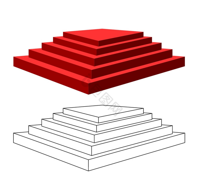 金字塔与步骤