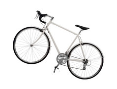 自行车孤立的白色背景自行车