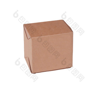 纸盒子孤立的白色背景纸盒子