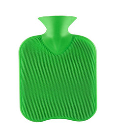 绿色橡胶hotty孤立的白色背景绿色橡胶hotty