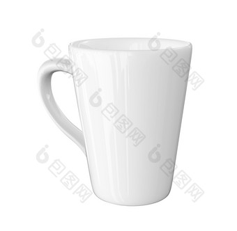 茶杯孤立的白色背景茶杯孤立的白色