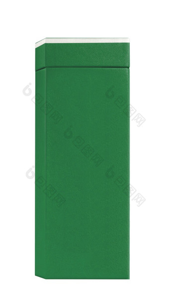 绿色酒盒子孤立的白色背景绿色酒盒子