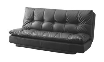 黑色的现代沙发孤立的白色背景黑色的现代沙发孤立的