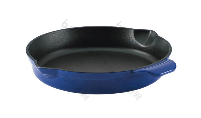 黑色的煎锅孤立的白色背景黑色的煎锅孤立的