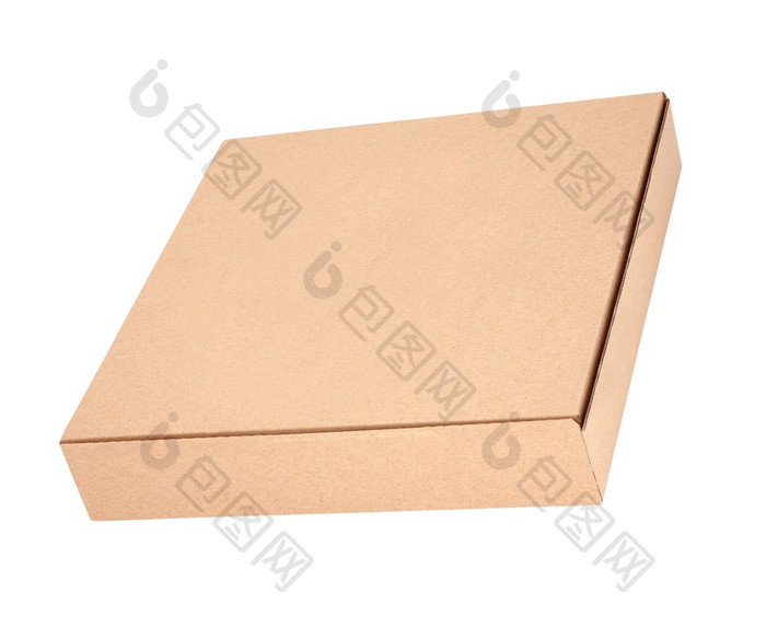 一个披萨盒子白色背景一个披萨盒子
