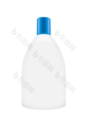 洗发水瓶的白色背景洗发水瓶