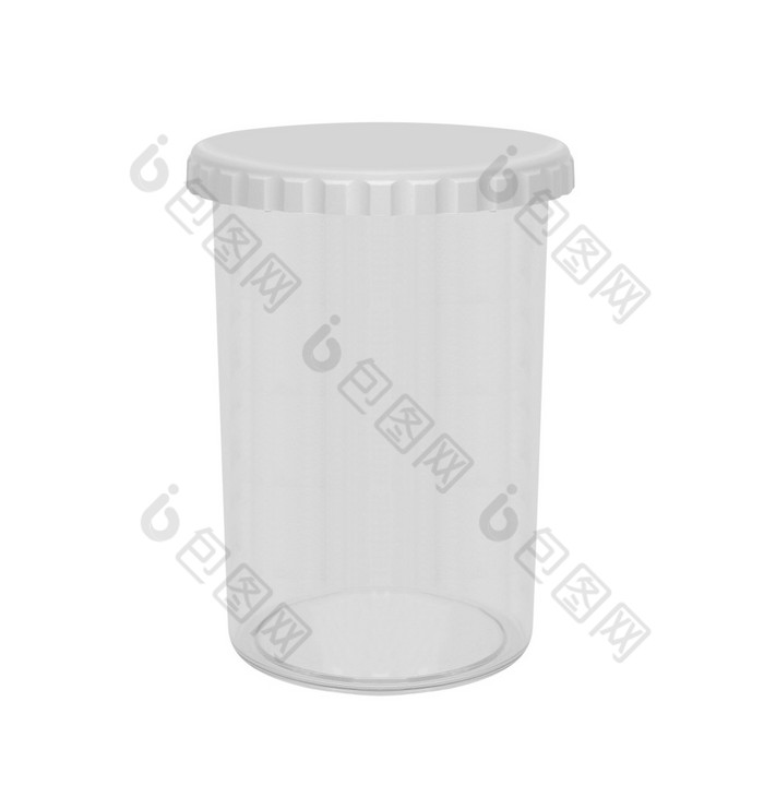 空塑料外卖杯孤立的白色背景空塑料外卖杯白色背景