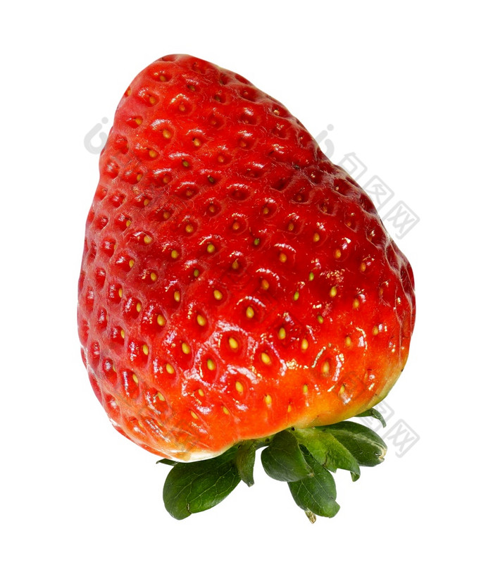 红色的浆果草莓孤立的白色背景红色的浆果草莓孤立的