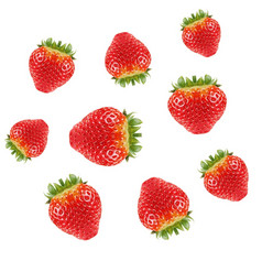 草莓孤立的白色背景草莓孤立的