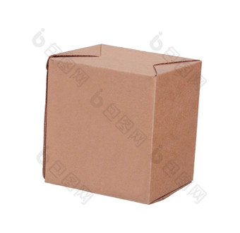 纸盒子孤立的白色背景纸盒子孤立的