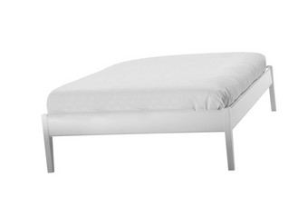 舒适的床上孤立的白色背景舒适的床上孤立的