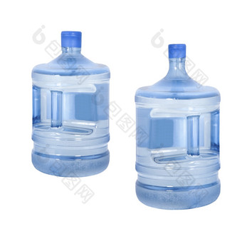 大瓶水孤立的白色大瓶水