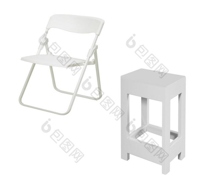 折叠椅子孤立的白色背景折叠椅子孤立的