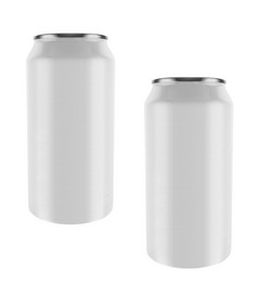 铝罐孤立的白色背景
