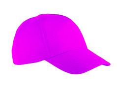 紫罗兰色的帽孤立的白色背景