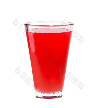 <strong>草莓汁</strong>玻璃孤立的白色背景