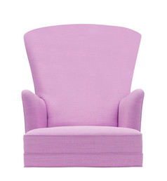老风格紫色的古董扶手椅