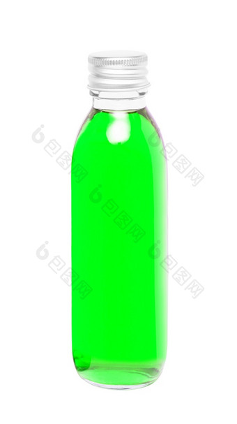 绿色液体玻璃瓶