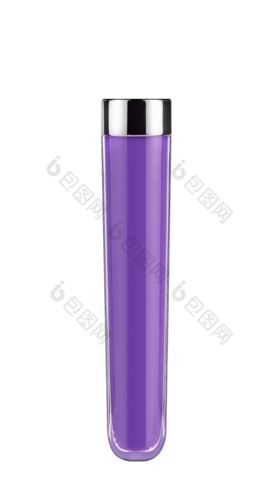 紫色的液体测试管