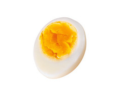 煮熟的蛋孤立的白色