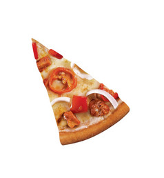 披萨片孤立的白色背景