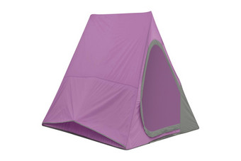 孤立的紫色的帐篷