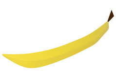 塑料香蕉孤立的白色
