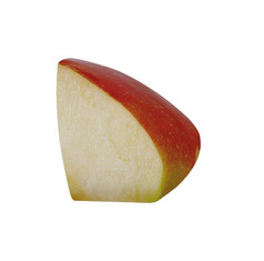 苹果水果片孤立的白色