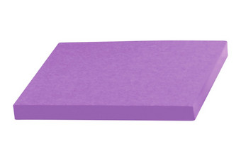 紫色的便利贴笔记孤立的