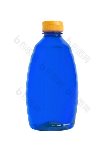 蓝色的塑料瓶与<strong>洗发水</strong>白色背景蓝色的塑料瓶与<strong>洗发水</strong>白色