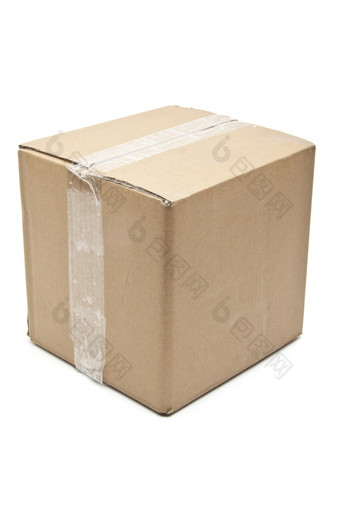 纸板盒子纸箱容器孤立的白色背景纸板盒子纸箱容器