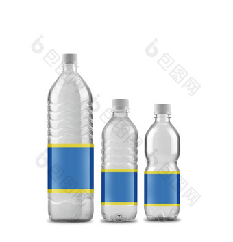 瓶装水<strong>大</strong>小孤立的白色背景瓶装水<strong>大</strong>小孤立的