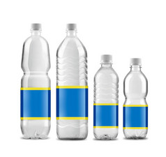 瓶装水孤立的白色瓶装水孤立的