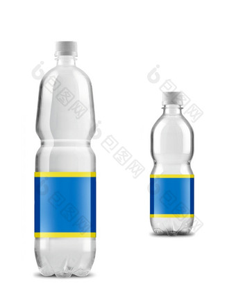 大与小<strong>瓶装</strong>水孤立的白色背景大与小<strong>瓶装</strong>水
