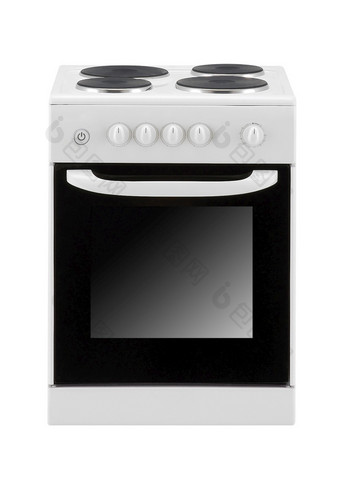 电炊具烤箱孤立的白色背景电炊具烤箱