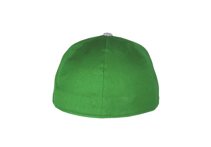 绿色棒球帽孤立的白色背景绿色棒球帽