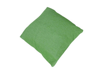 绿色枕头孤立的白色背景绿色枕头孤立的白色