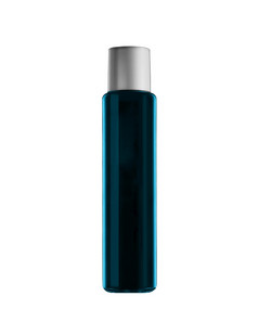 黑暗蓝色的香水瓶孤立的黑暗蓝色的香水瓶