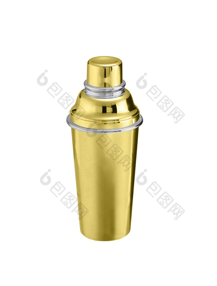 金大热水瓶孤立的白色金大热水瓶