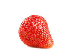 新鲜的草莓是放置白色背景新鲜的草莓是放置