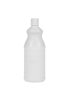 白色塑料瓶孤立的白色背景白色塑料瓶孤立的